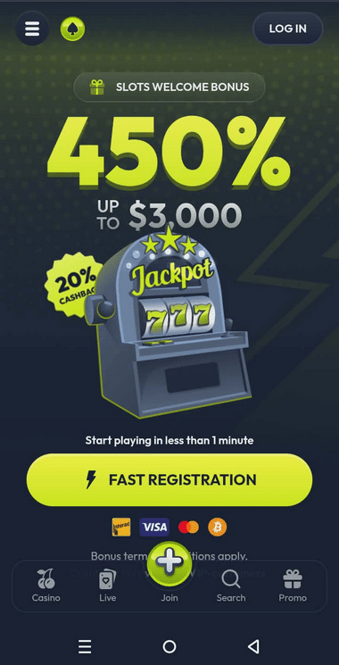 Winzter Casino Mobile Preview 2