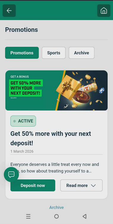 JumboBet Casino Mobile Preview 2